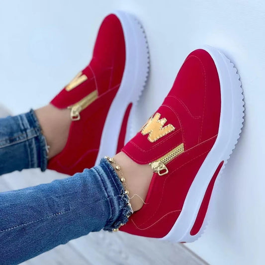 Chaussures à Semelle Épaisse pour Femme – Mocassins Mode Décontractés à Enfiler, Sneakers Tendance pour Ville, Loafers Sport Style Tennis🚚 Livraison rapide en 8 à 12 jours ouvrés depuis la France FelizShop