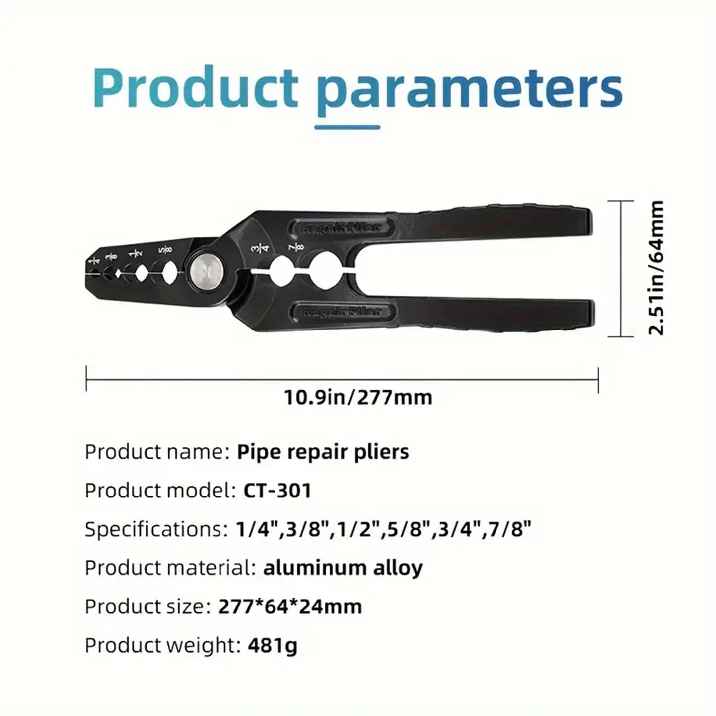 Pince CT-301 pour Tubes Cuivre – Outil Réfrigération & Réparation FelizShop