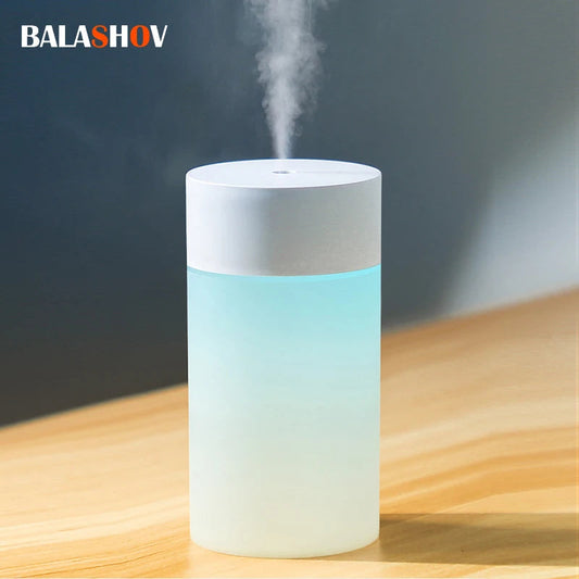 260ML USB Ultrasonic Air Humidifier LED Lamp Mini Essential Oil Diffuser Car Purifier Aroma Anion Mist Maker With Romantic Light (🚚 Livraison rapide en 8 à 12 jours ouvrés depuis la France FelizShop