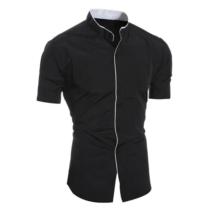 Chemise Homme Manches Courtes – Unie & Décontractée – Idéale pour l'Été et le Quotidien🚚 Livraison rapide en 8 à 12 jours ouvrés depuis la France FelizShop
