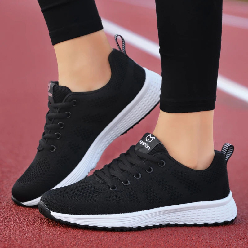 Baskets Femme 2024 – Sneakers à Semelle Épaisse, Chaussures de Sport Mode pour Printemps/Hiver, Idéales pour Courir ou au Quotidien 🚚 Livraison rapide en 8 à 12 jours ouvrés FelizShop