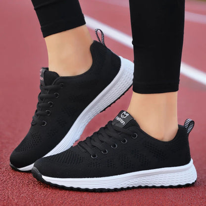 Baskets Femme 2024 – Sneakers à Semelle Épaisse, Chaussures de Sport Mode pour Printemps/Hiver, Idéales pour Courir ou au Quotidien 🚚 Livraison rapide en 8 à 12 jours ouvrés FelizShop