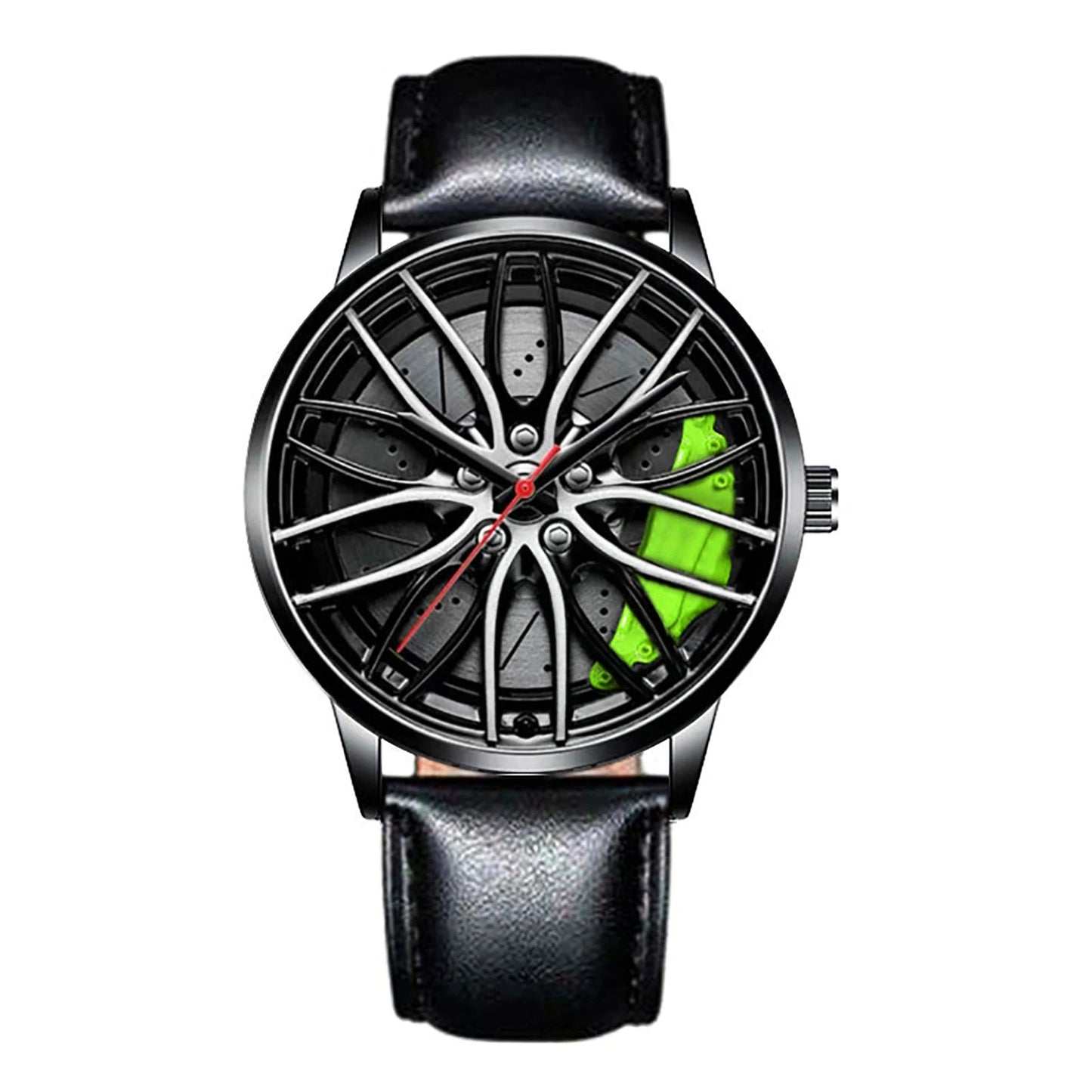 Montre Homme Sport Luxe – Quartz Acier Inoxydable Design Jante de Voiture FelizShop