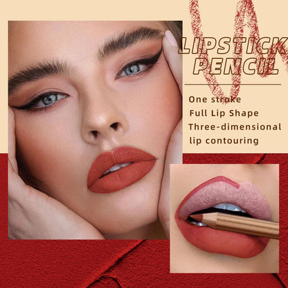 Set 12 Crayons à Lèvres Mat – Waterproof & Longue Tenue | Lip Liner Non-Transfert pour Contour Précis & Maquillage Parfait🚚 Livraison rapide FelizShop
