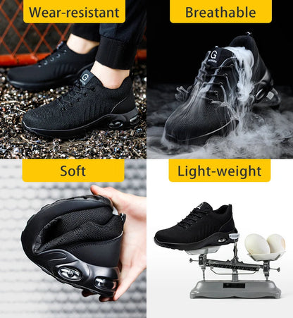 Chaussures de Sécurité Unisexe – Baskets de Travail Respirantes avec Coque en Acier, Résistantes aux Perforations, Confort et Protection
🚚 Livraison rapide en 8 à 12 jours ouvrés depuis la France FelizShop