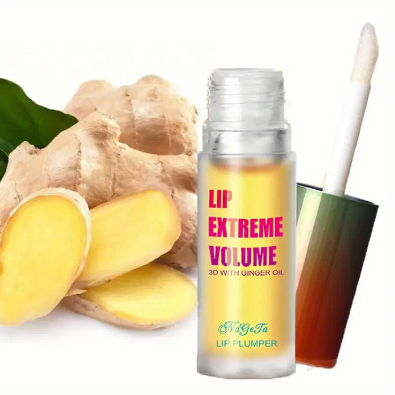 Huile Repulpante Lèvres – Gingembre & Menthe | Sérum Volumisant 1 ou 2 Pièces | Effet Pulpeux, Jeune & Sexy🚚 Livraison rapide 8 à 12 jours ouvrés FelizShop