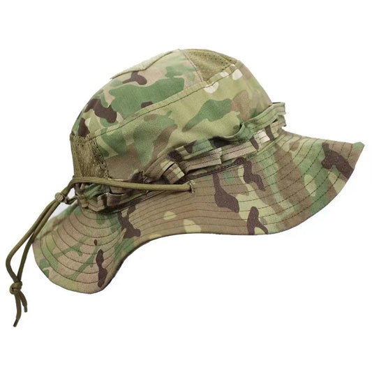 Nouvelle casquette 2025 camouflage tactique – Casquette de type Bonnie à poche carrée – Chapeau bob multicam pour la pêche, la randonnée et les activités de plein air – Protection solaire🚚 Livraison rapide FelizShop