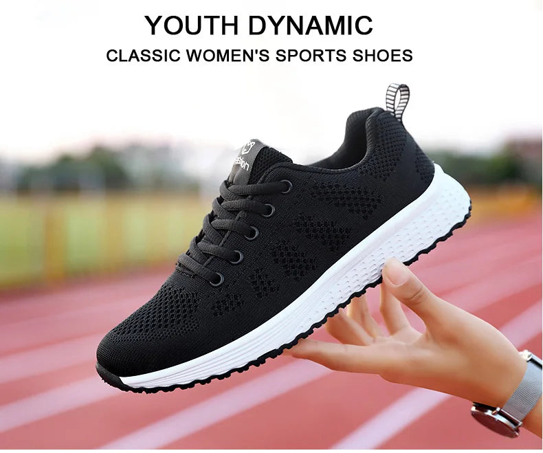 Baskets Femme 2024 – Sneakers à Semelle Épaisse, Chaussures de Sport Mode pour Printemps/Hiver, Idéales pour Courir ou au Quotidien 🚚 Livraison rapide en 8 à 12 jours ouvrés FelizShop