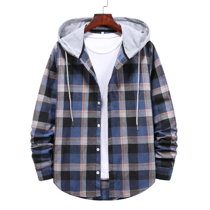 Chemise à Carreaux à Capuche pour Homme – Style Décontracté & Urbain – Manches Longues🚚 Livraison rapide en 8 à 12 jours ouvrés depuis la France FelizShop