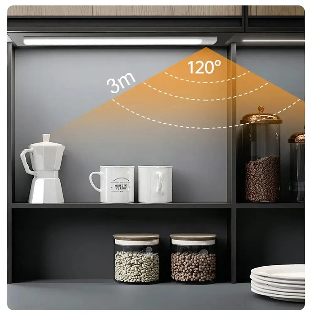 LED Cabinet Light USB Type-C Rechargeable Motion Sensor Led Lamp for Kitchen Wardrobe Cabinet Lighting 20cm/30cm/40cm/50cm/60cm 🚚 Livraison rapide en 8 à 12 jours ouvrés depuis la France FelizShop