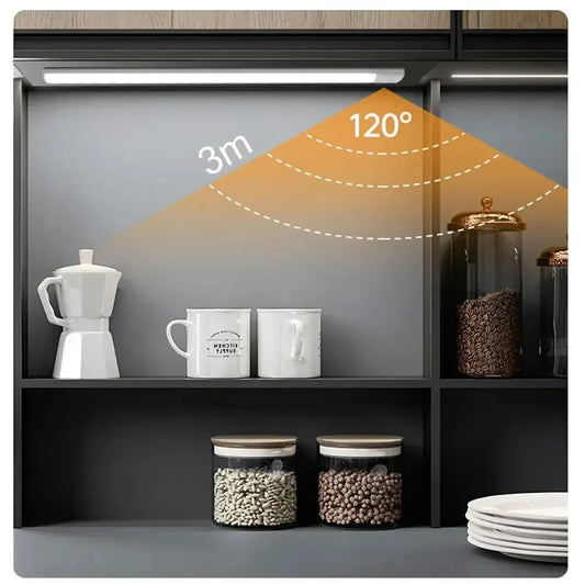 LED Cabinet Light USB Type-C Rechargeable Motion Sensor Led Lamp for Kitchen Wardrobe Cabinet Lighting 20cm/30cm/40cm/50cm/60cm 🚚 Livraison rapide en 8 à 12 jours ouvrés depuis la France FelizShop