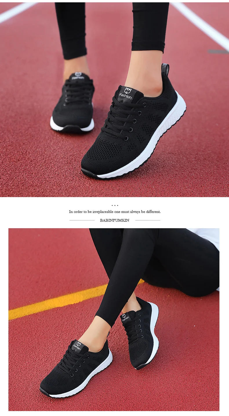 Baskets Femme 2024 – Sneakers à Semelle Épaisse, Chaussures de Sport Mode pour Printemps/Hiver, Idéales pour Courir ou au Quotidien 🚚 Livraison rapide en 8 à 12 jours ouvrés FelizShop