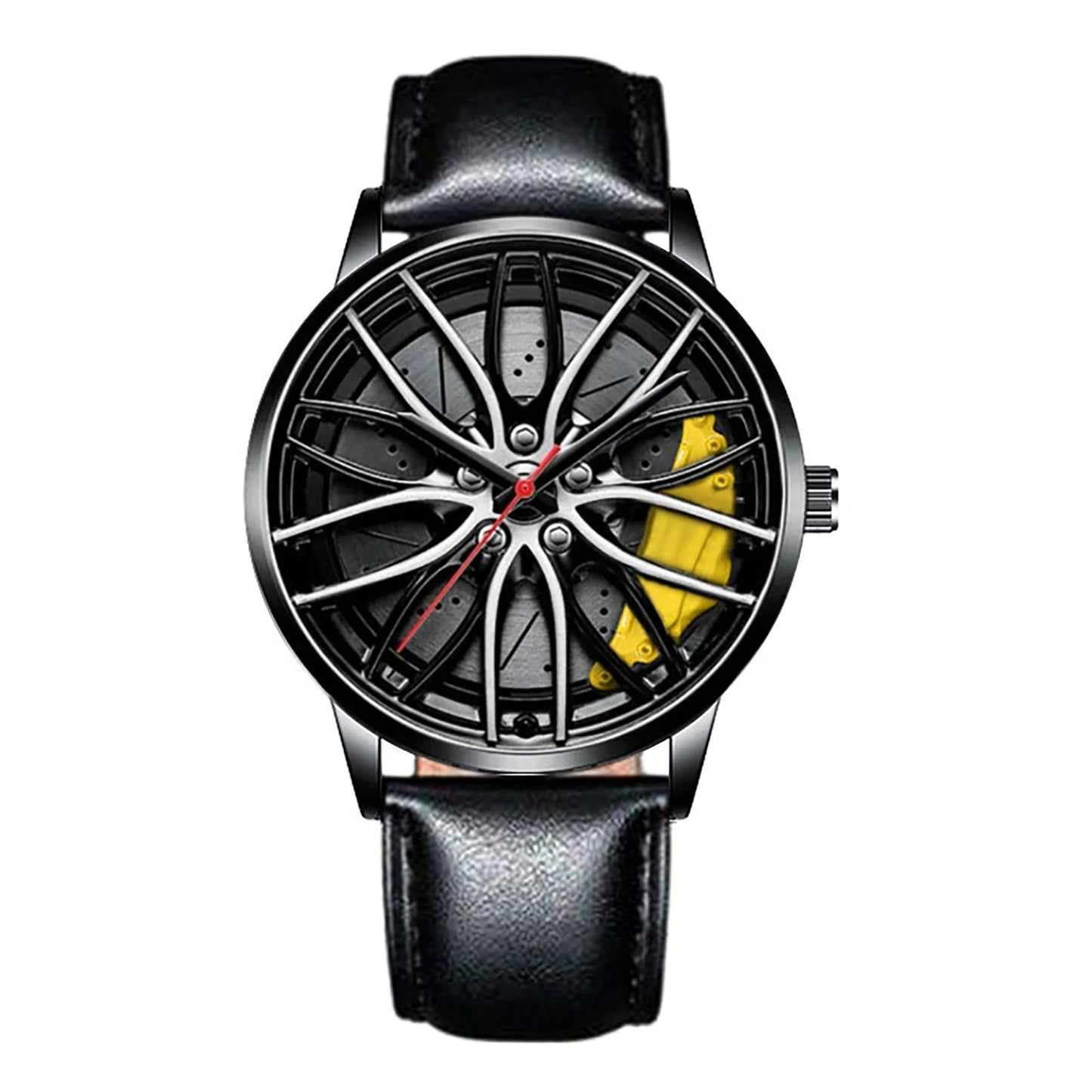 Montre Homme Sport Luxe – Quartz Acier Inoxydable Design Jante de Voiture FelizShop