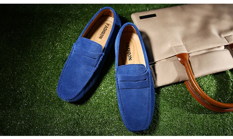 Chaussures homme 38–50 – Chaussures décontractées en cuir véritable – Mocassins tendance pour homme – Slip-on, chaussures plates pour conduite🚚 Livraison rapide en 8 à 12 jours ouvrés depuis la France FelizShop