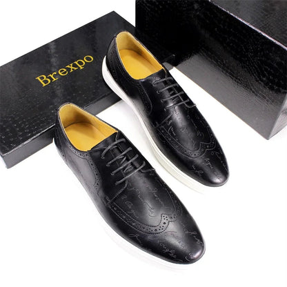 Chaussures en cuir casual haut de gamme pour homme — Style britannique classique, faites main — Chaussures plates confortables pour rendez-vous, soirées et fêtes🚚 Livraison rapide en 8 à 12 jours ouvrés depuis la F FelizShop