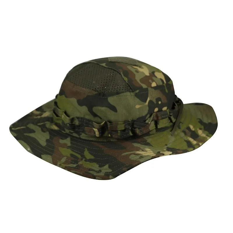 Nouvelle casquette 2025 camouflage tactique – Casquette de type Bonnie à poche carrée – Chapeau bob multicam pour la pêche, la randonnée et les activités de plein air – Protection solaire🚚 Livraison rapide FelizShop