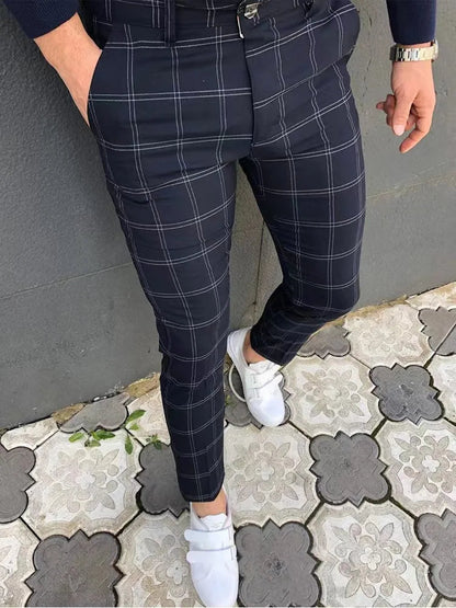 Pantalon Homme Business Décontracté | Style Rétro Imprimé | Coupe Droite Longue | Streetwear Élégant🚚Livraison rapide gratuite et sécurisée FelizShop