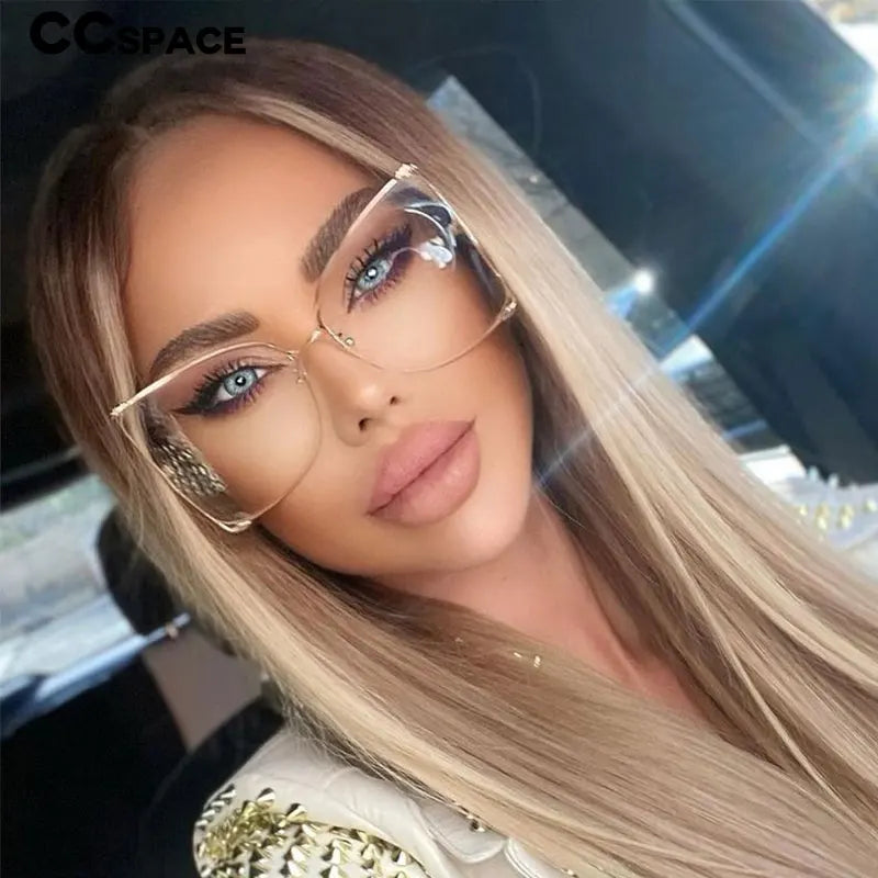 45476 Metal Square Gradient Sunglasses Men Women Pearl Decoration Brand Glasses Designer Fashion Male Female Shades 🚚 Livraison rapide en 8 à 12 jours ouvrés depuis la France FelizShop
