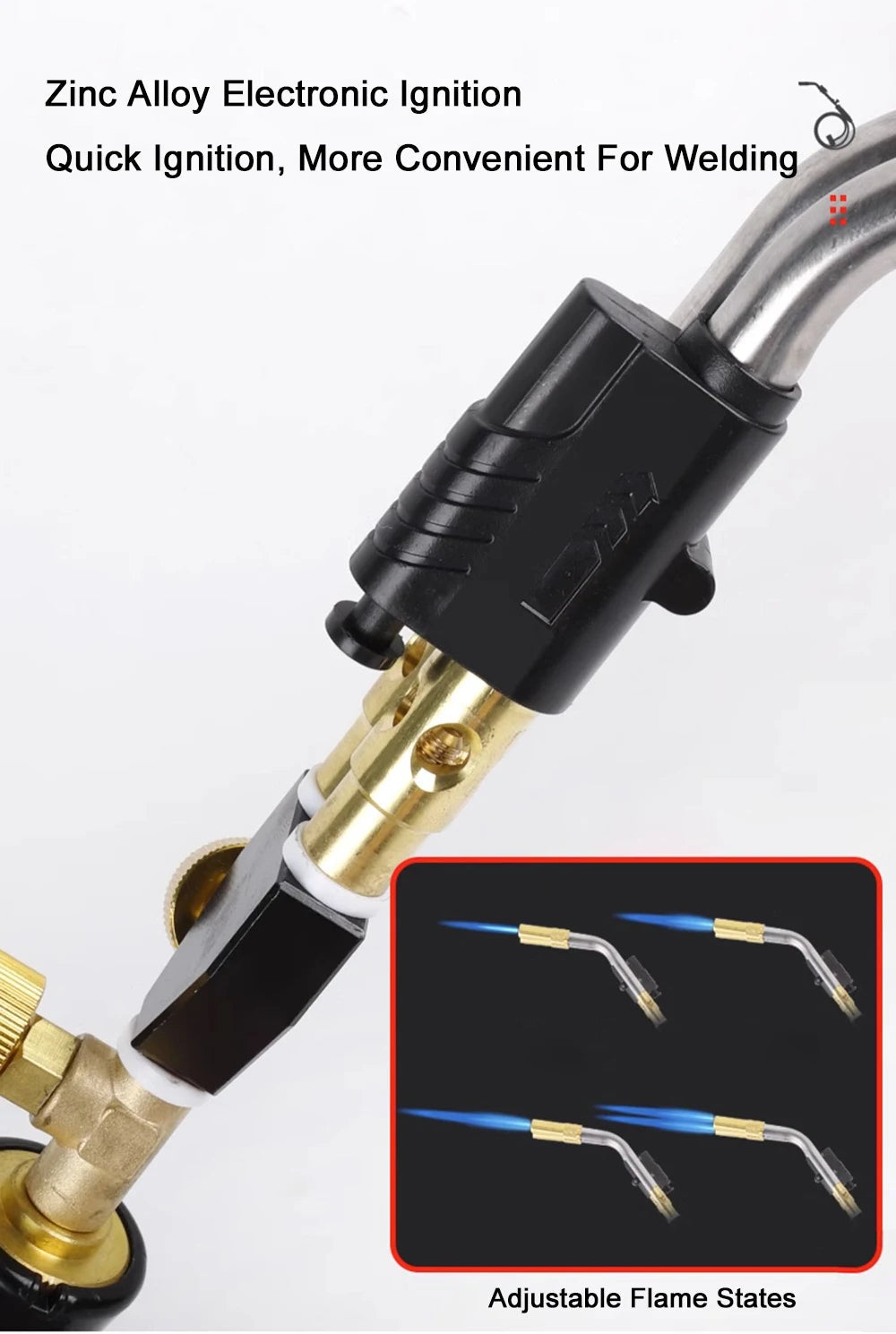 Chalumeau Propane Double Jets 3600℉ avec Allumage Électronique FelizShop