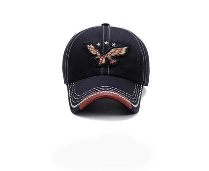 Casquette baseball homme & femme quatre saisons — Broderie aigle — Style coréen tendance — Casquette couple décontractée anti-UV🚚 Livraison rapide FelizShop