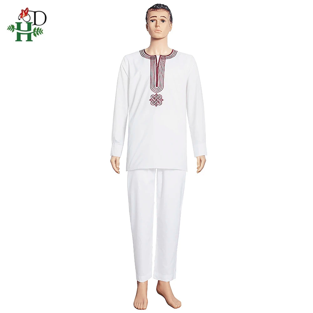 Dashiki Ensemble 3 Pièces pour Homme - Boubou, Pantalon & Veste Traditionnelle Africaine | Livraison Gratuite & Rapide - FelizShop