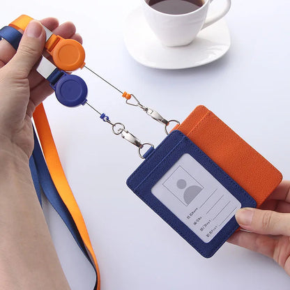 Multifunctional Retractable Lanyard Card Holder PU Badges Set For ID Name Card Business Name Tag Student ID Card Neck Rope
🚚Livraison gratuite rapide et sécurisé FR FelizShop