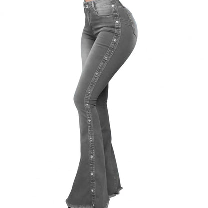 Mid Waisted Stretch Flare Jeans Women Denim Pants Wide Leg Butt-lifted Casual Korean Style Skinny Bell Bottom Pocket Trousers
🚚Livraison gratuite rapide et sécurisé FR FelizShop