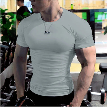 T-shirt Oversize Homme – Manches Courtes, Blanc, Séchage Rapide, Style Football & Gym, Compression Décontractée pour Sport et Streetwear🚚 Livraison rapide en 8 à 12 jours ouvrés depuis la France FelizShop