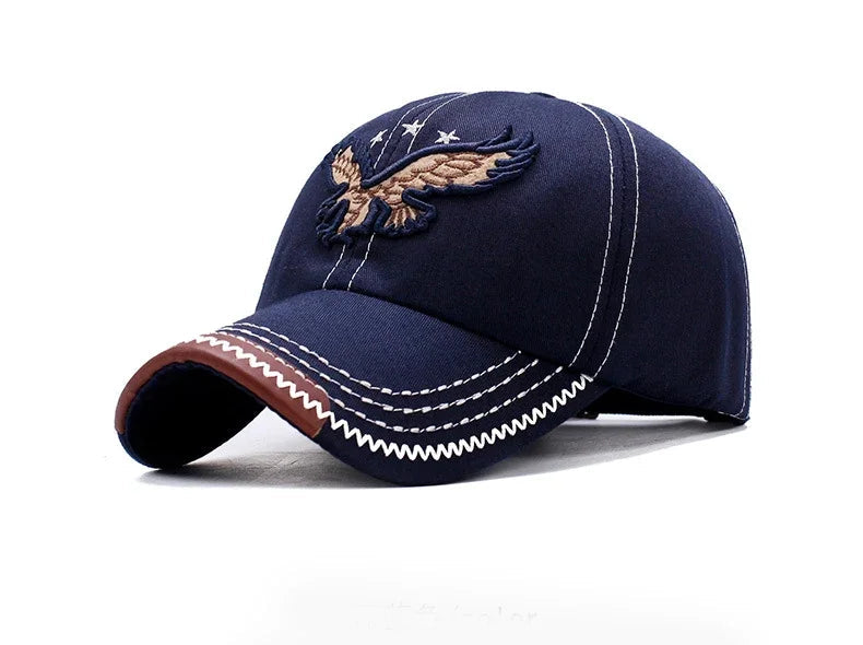 Casquette baseball homme & femme quatre saisons — Broderie aigle — Style coréen tendance — Casquette couple décontractée anti-UV🚚 Livraison rapide FelizShop