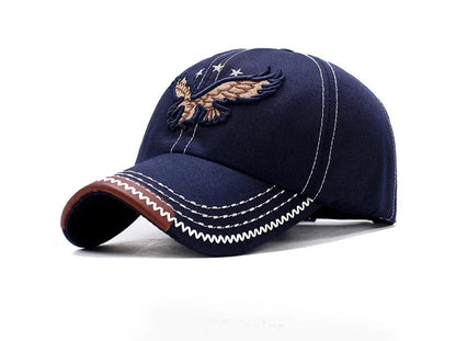 Casquette baseball homme & femme quatre saisons — Broderie aigle — Style coréen tendance — Casquette couple décontractée anti-UV🚚 Livraison rapide FelizShop