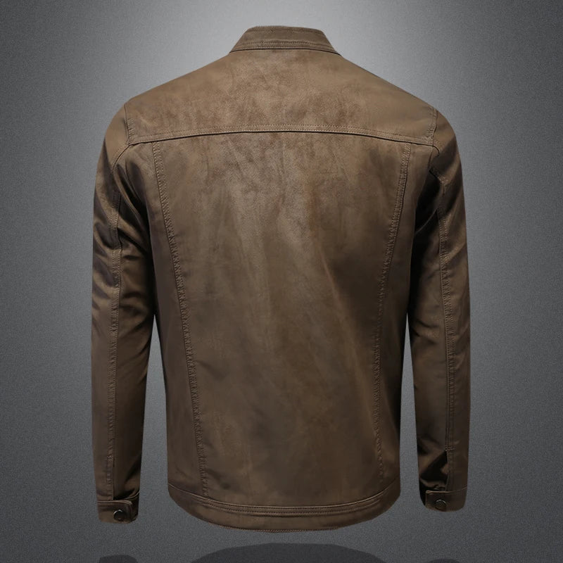 2025 new high-quality slim men's leather jacket,🚚Livraison rapide gratuite et sécurisée FelizShop