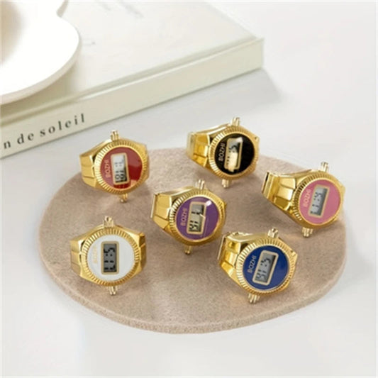 Bague Montre Électronique – Anneau Créatif Homme & Femme pour Lire l’Heure FelizShop