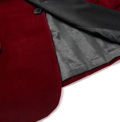 Tuxedo de Marié en Velours – Coupe Cintrée Élégante | Costume de Soirée & Mariage Tendance🚚 Livraison rapide en 8 à 12 jours ouvrés depuis la France FelizShop