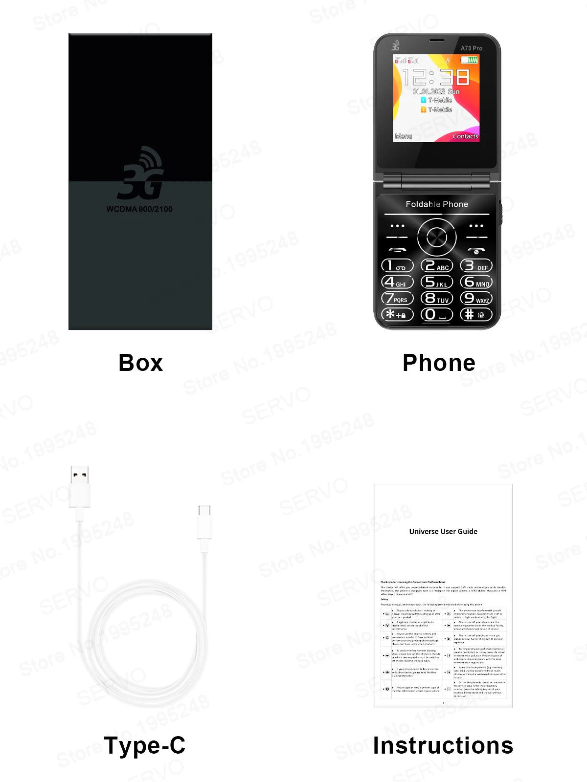 SERVO A70 PRO – Téléphone à Clapet 3G Double SIM avec Radio, Flash & Plus !
🚚Livraison gratuite rapide et sécurisé FR - FelizShop