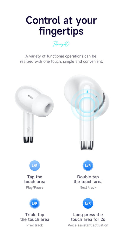 EQ2 Écouteurs Sans Fil TWS – Bluetooth, Étanches & Contrôle Tactile | Micro HD & Appels Clairs🚚 Livraison rapide en 8 à 12 jours ouvrés depuis la France FelizShop