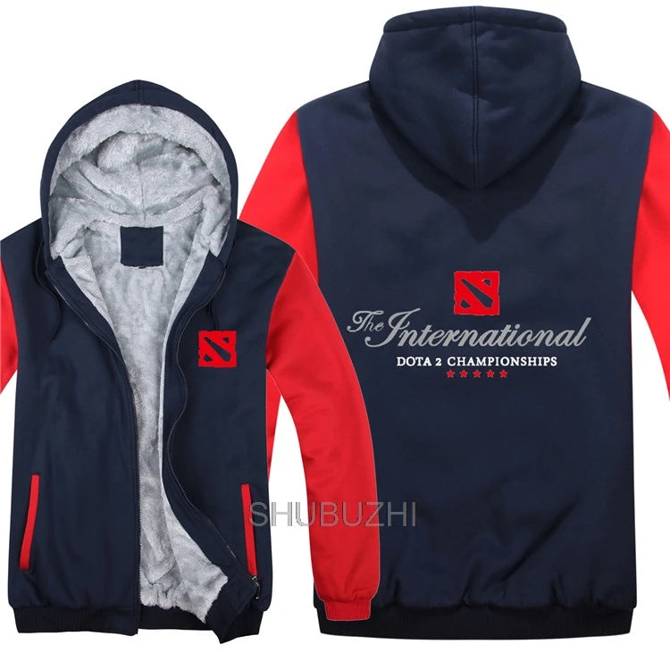 Sweatshirt Dota 2 Hiver – Hoodie Chaud à Capuche pour Homme, Polaire Doublée, Fan de Gaming, Taille M à 5XL GameWear Pro