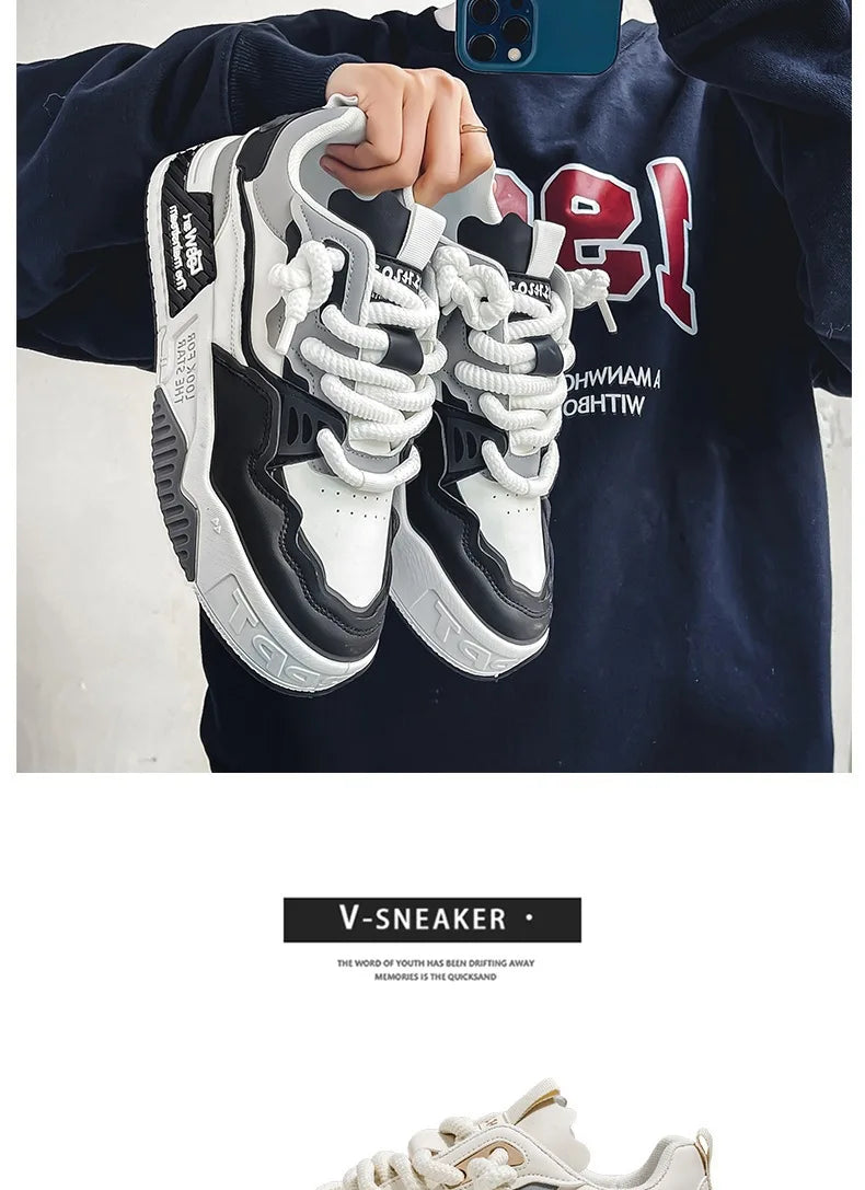 Baskets Chunky Homme 2025 – Sneakers Streetwear à Semelle Épaisse Antidérapante | Style Tendance Jeune & Urbain🚚 Livraison rapide en 8 à 12 jours ouvrés depuis la France FelizShop