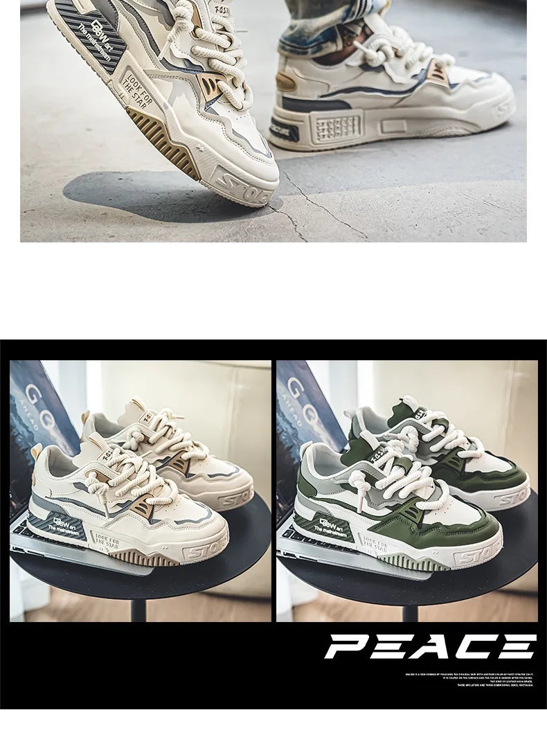 Baskets Chunky Homme 2025 – Sneakers Streetwear à Semelle Épaisse Antidérapante | Style Tendance Jeune & Urbain🚚 Livraison rapide en 8 à 12 jours ouvrés depuis la France FelizShop