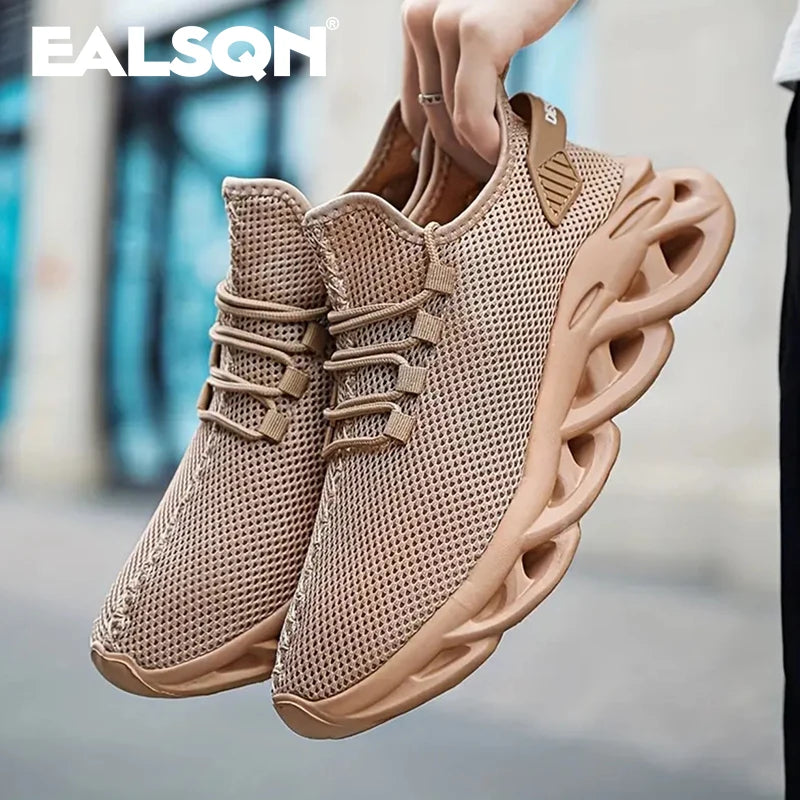 Chaussures de sport homme pour course et jogging — Sneakers décontractées noires ou marron — Mesh respirant, légères, absorption des chocs — Chaussures tennis et outdoor femme🚚 Livraison rapide en 8 à 12 jours o FelizShop