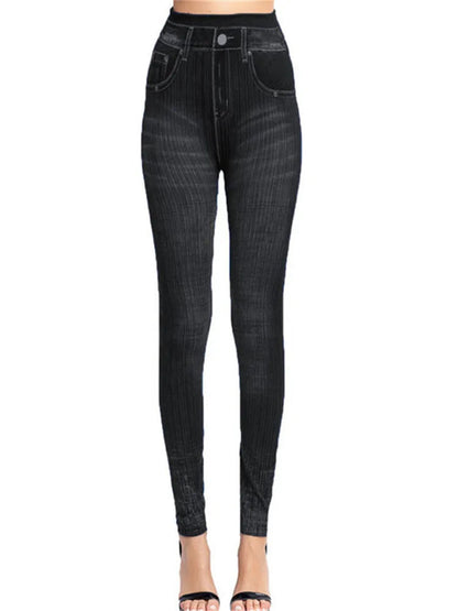 YRRETY – Leggings de sport femme effet jean, sans couture, extensibles et imprimés. Taille haute, parfaits pour l’été, le running, la salle de sport ou un look décontracté push-up.🚚Livraison gratuite rapide et sé FelizShop