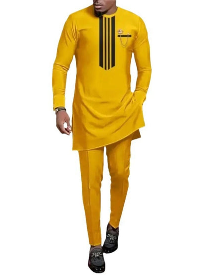 Ensemble Africain Homme Été – Chemise & Pantalon FelizShop