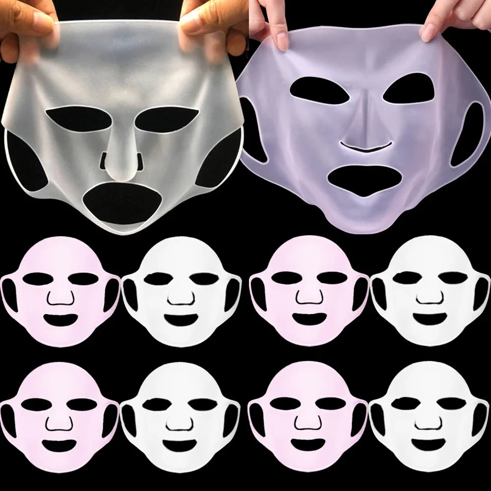 Masque Couvre-Visage en Silicone 3D – Réutilisable avec Attache Oreilles – Pour Booster l’Hydratation & les Soins🚚 Livraison rapide en 8 à 12 jours ouvrés depuis la France FelizShop