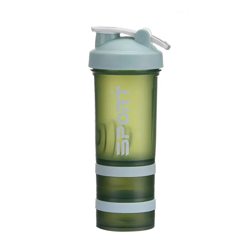 Gourde de sport 500 ml à 3 compartiments — Shaker à protéines, bouteille portable pour extérieur et voyage, anti-fuite, plastique sans BPA
🚚 Livraison rapide en 8 à 12 jours ouvrés depuis la France FelizShop