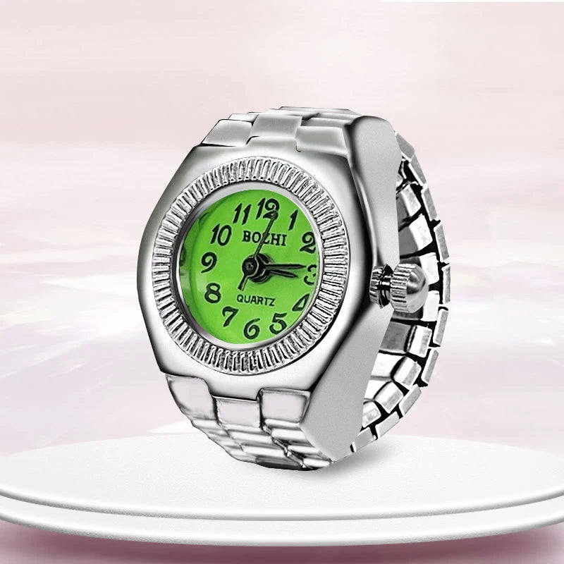 Bague Montre Rétro Punk – Anneau Quartz Vintage avec Chiffres Romains FelizShop