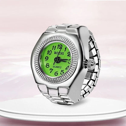 Bague Montre Rétro Punk – Anneau Quartz Vintage avec Chiffres Romains FelizShop
