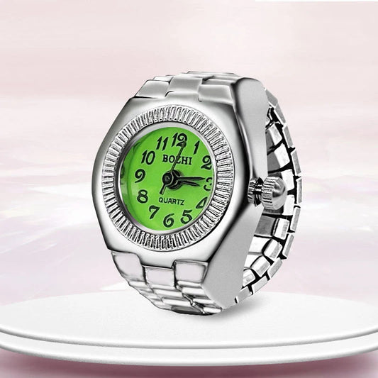 Bague Montre Rétro Punk – Anneau Quartz Vintage avec Chiffres Romains FelizShop