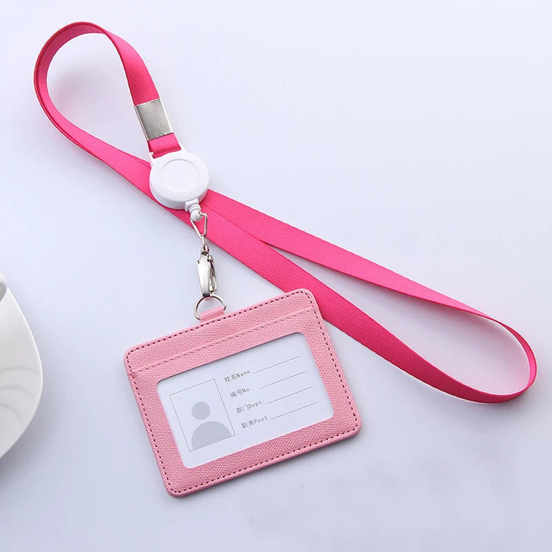 Multifunctional Retractable Lanyard Card Holder PU Badges Set For ID Name Card Business Name Tag Student ID Card Neck Rope
🚚Livraison gratuite rapide et sécurisé FR FelizShop