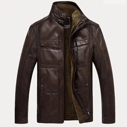 veste homme Marron pour Homme – Doublée Polaire, Style Motard🚚Livraison rapide gratuite et sécurisée FelizShop