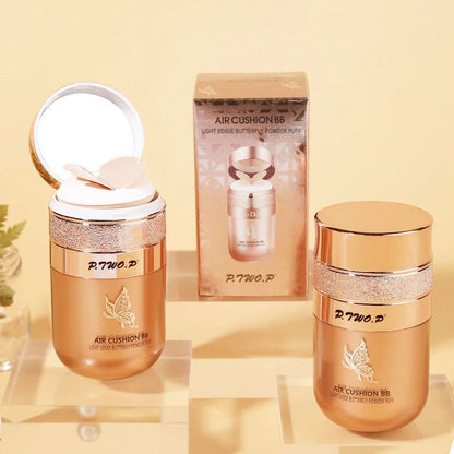 BB Cream Air Cushion – Fond de Teint Hydratant & Unifiant avec Houppette Papillon | Anti-Brillance, Waterproof & Éclaircissant🚚 Livraison rapide 5 à 10 jours ouvrés FelizShop