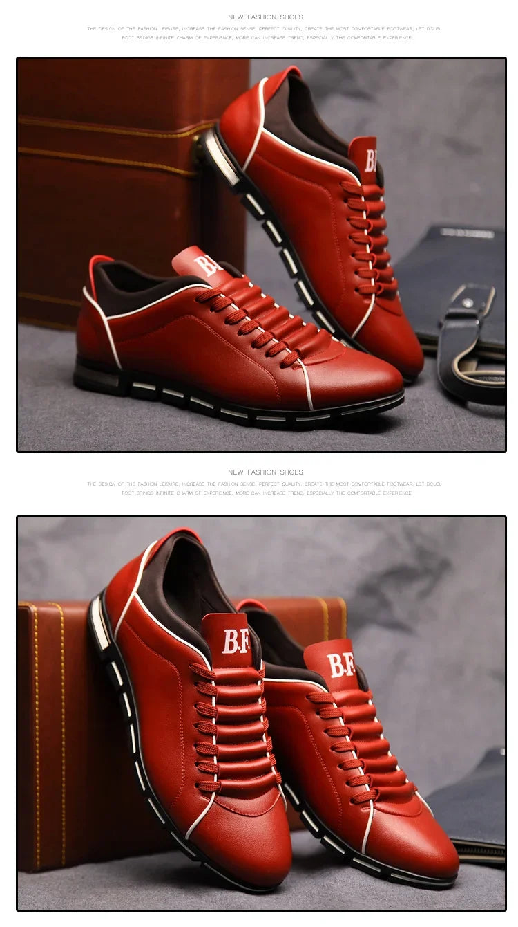 Chaussures casual pour homme — Nouveau style britannique élégant — Chaussures plates confortables et résistantes, pour toutes saisons, banquets ou usage quotidien🚚 Livraison rapide en 8 à 12 jours ouvrés depuis la FelizShop